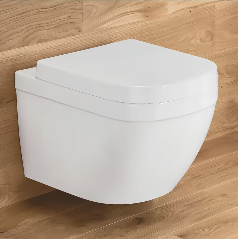 Kompaktowa miska WC wisząca Grohe Euro Ceramic w kolorze białym Alpine White z konstrukcją bezkołnierzową
