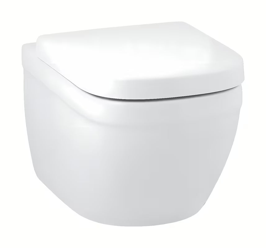 Miska WC Wisząca Grohe Euro Ceramic w białym kolorze Alpine White, z konstrukcją rimless