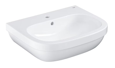Umywalka wisząca Grohe Euro Ceramic 60 w kolorze alpejskiej bieli z przelewem i otworem pro baterię