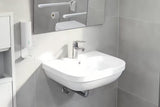 Umywalka wisząca Grohe Euro Ceramic 60 w kolorze alpejskiej bieli z przelewem i otworem pro baterię