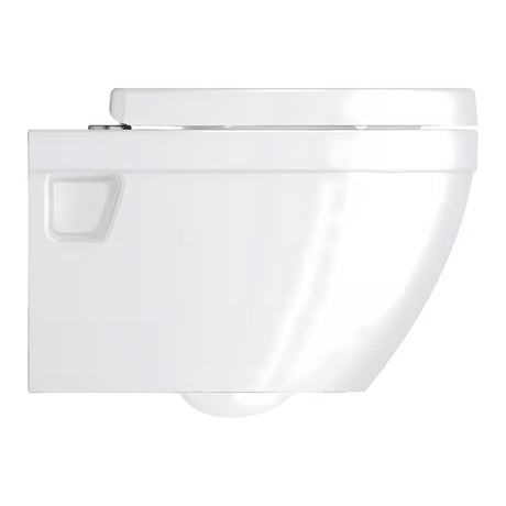 Białe miska WC wisząca Grohe Euro Ceramic Rimless z odpływem poziomym i głębokim spłukiwaniem