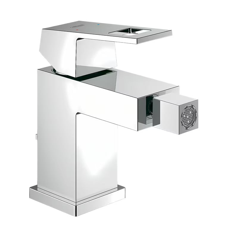 Grohe Eurocube jednouchwytowa stojąca bateria bidetowa z odpływem w wykończeniu chrom