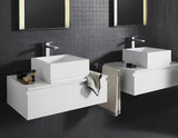 Grohe Eurocube wysoka bateria umywalkowa w wykończeniu chrom pro umywalka nablatowa 