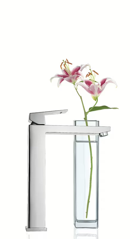 Grohe Eurocube wysoka bateria umywalkowa w wykończeniu chrom pro umywalka nablatowa 