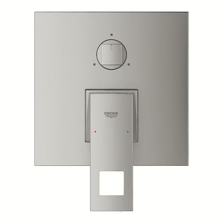 Podtynkowa prysznicowa i bateria wannowa Grohe Eurocube supersteel z dźwignią i 3-drożnym przełącznikiem