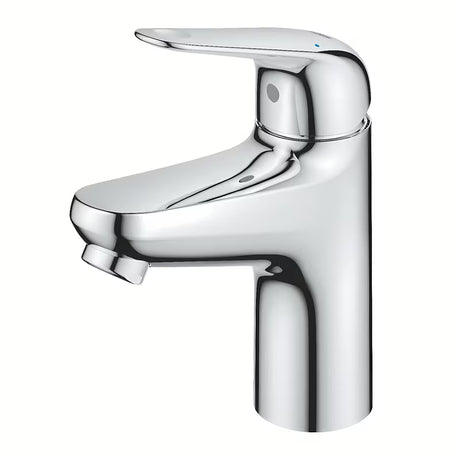 Chromowana jednouchwytowa bateria umywalkowa Grohe Euroeco z oszczędną technologią Grohe Water Saving