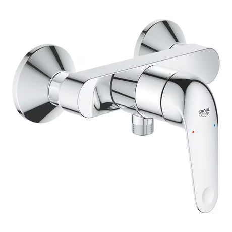 Ścienna bateria prysznicowa Grohe Euroeco w błyszczącym chromie