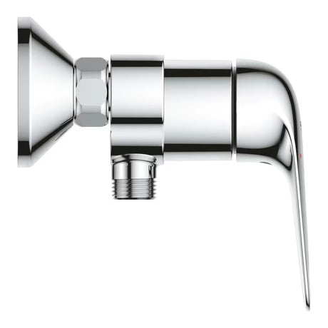 Ścienna bateria prysznicowa Grohe Euroeco w błyszczącym chromie