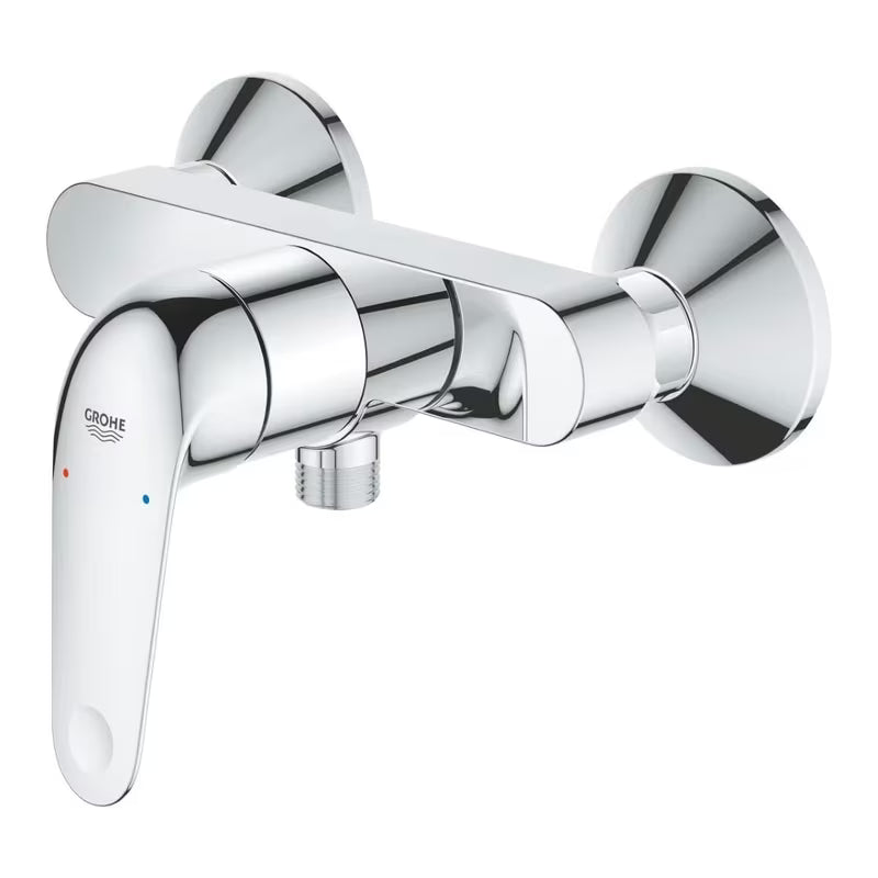 Ścienna bateria prysznicowa Grohe Euroeco w błyszczącym chromie
