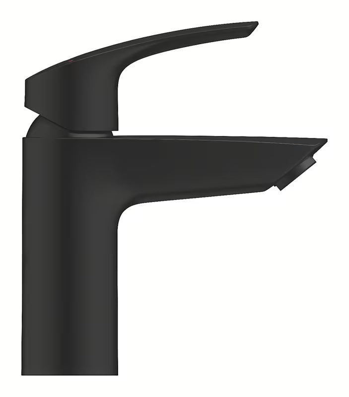 Grohe Eurosmart jednouchwytowa bateria umywalkowa w kolorze matowej czerni z odpływem
