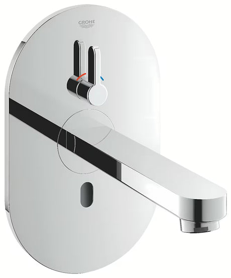Chromowana podtynkowa sensorowa bateria umywalkowa Grohe Eurosmart z czujnikiem podczerwieni