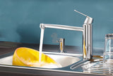 Chromowana bateria zlewozmywakowa Grohe Eurosmart Cosmopolitan ze średnio wysoką obrotową wylewką