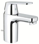 Chromowana bateria umywalkowa Grohe Eurosmart Cosmopolitan z dźwignią i korkiem automatycznym