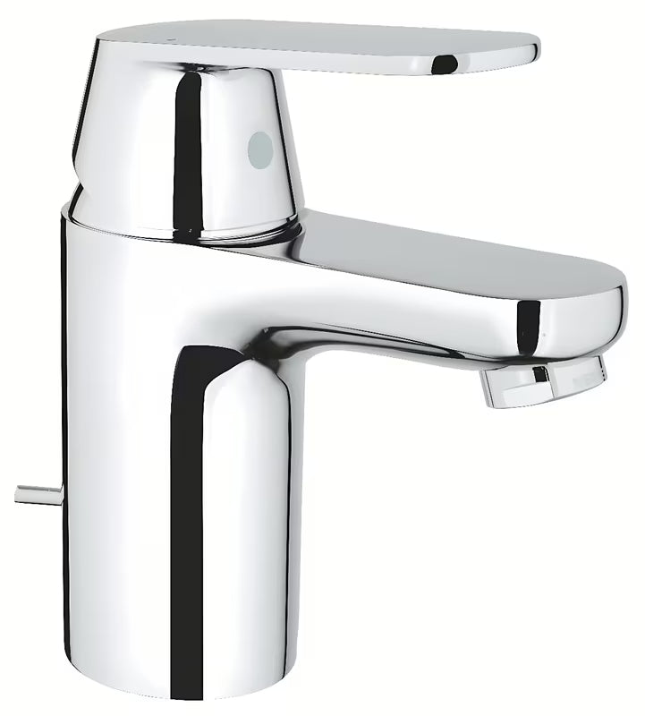 Chromowana bateria umywalkowa Grohe Eurosmart Cosmopolitan z dźwignią i korkiem automatycznym