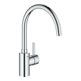 Chromowana bateria zlewozmywakowa Grohe Eurosmart Cosmopolitan z wysoką obrotową wylewką