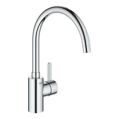 Chromowana bateria zlewozmywakowa Grohe Eurosmart Cosmopolitan z wysoką obrotową wylewką