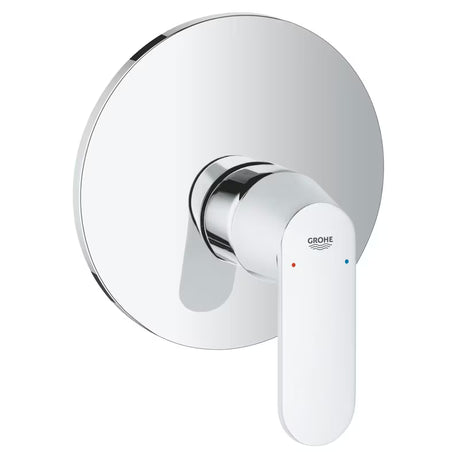 Podtynkowa bateria prysznicowa Grohe Eurosmart Cosmopolitan w wykończeniu chrom z dźwignią.