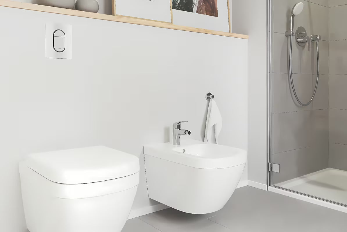 Grohe Eurosmart New podtynkowa jednouchwytowa prysznicowa i bateria wannowa w wykończeniu chrom