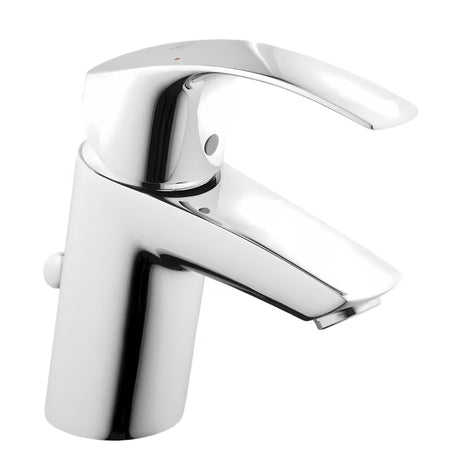Jednouchwytowa bateria umywalkowa Grohe Eurosmart New w chromowanym wykończeniu o wysokim połysku.