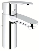 Chromowana bateria umywalkowa Grohe Eurostyle Cosmopolitan z dźwignią i korkiem odpływowym