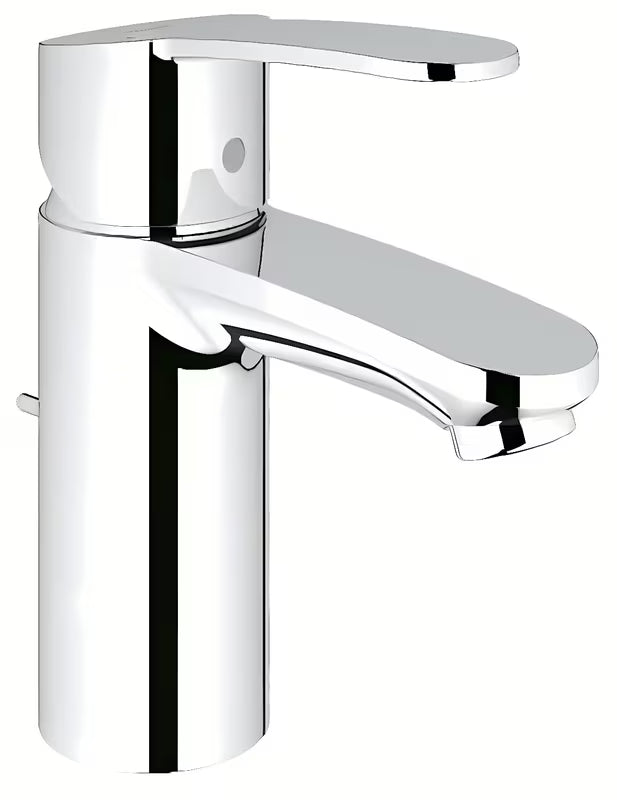Chromowana bateria umywalkowa Grohe Eurostyle Cosmopolitan z dźwignią i korkiem odpływowym