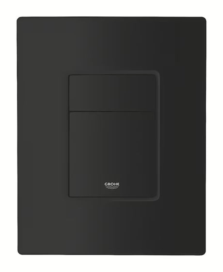 Przycisk spłukujący Grohe Even w wykończeniu matt black z podwójnym spłukiwaniem