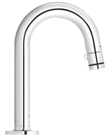 Chromowany zawór umywalkowy Grohe Universal z odpływem w kształcie C z funkcją start/stop