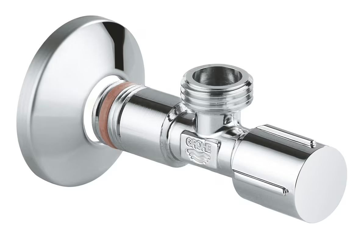 Zawór kątowy Grohe Universal z metalowym uchwytem i rozetą, DN 15