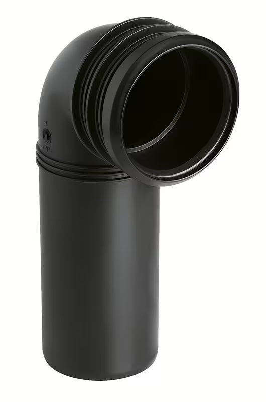 Kolano odpływowe Grohe w czarnym kolorze pro DN90, kąt 90°
