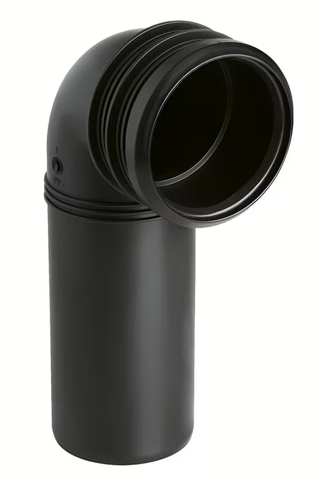 Kolano odpływowe Grohe w czarnym kolorze pro DN90, kąt 90°