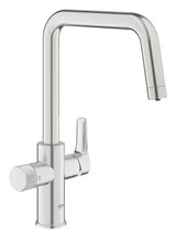 Bateria zlewozmywakowa Grohe Blue Pure 2022 z funkcją filtracji w wykończeniu supersteel