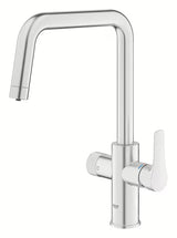 Bateria zlewozmywakowa Grohe Blue Pure 2022 z funkcją filtracji w wykończeniu supersteel