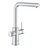Grohe Blue Pure 2022 jednouchwytowa bateria zlewozmywakowa z funkcją filtracji w chromie
