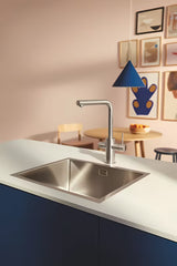 Grohe Blue Pure 2022 bateria zlewozmywakowa z funkcją filtracji w wykończeniu supersteel
