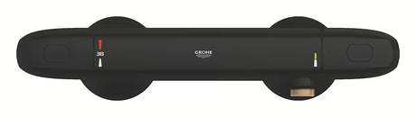 Termostatyczna ścienna bateria prysznicowa Grohe Grohtherm 1000 w kolorze matowej czerni
