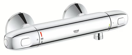 Chromowana termostatyczna bateria prysznicowa Grohe Grohtherm 1000 New pro do montażu ściennego