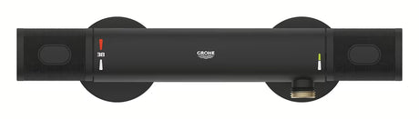 Termostatyczna ścienna bateria prysznicowa Grohe w kolorze phantom black