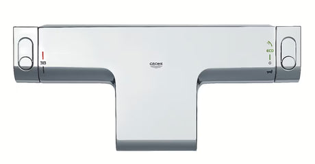 Chromowana termostatyczna ścienna bateria wannowa Grohe Grohtherm 2000 z przełącznikiem wanna/prysznic