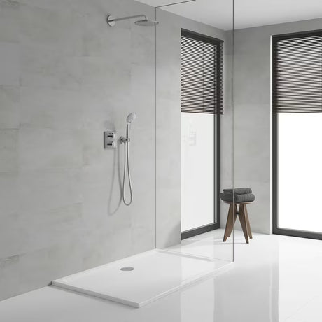 Podtynkowy zestaw prysznicowy Grohe Grohtherm Perfect w chromie z deszczownicą 210 mm i słuchawką prysznicową