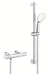 Grohe Grohtherm 800 Cosmopolitan termostatyczna bateria prysznicowa w chromie z zestawem prysznicowym z drążkiem