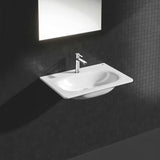 Chromowana jednouchwytowa bateria umywalkowa Grohe Lineare ze standardową wylewką