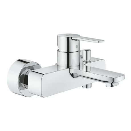 Ścienna jednouchwytowa bateria wannowa Grohe Lineare w wykończeniu chrom z przełącznikiem wanna/prysznic