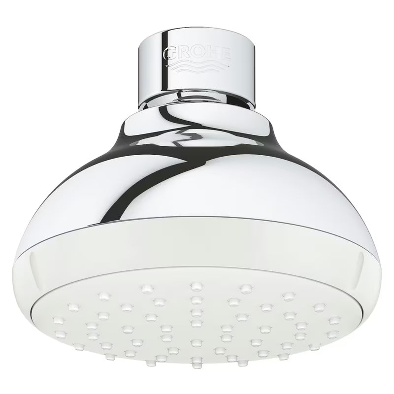 Chromowana deszczownica  Grohe New Tempesta Classic ze strumieniem Rain i przegubem kulowym
