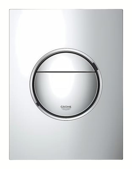 Chromowane przyciski spłukujące przycisk Grohe Nova Cosmopolitan S pro stelaże podtynkowe