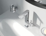 Chromowana bateria umywalkowa Grohe Plus z wysoką wylewką, obrotową wylewką i dźwignią sterującą