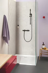 Termostatyczna ścienna bateria prysznicowa Grohe Precision Start w kolorze czarny mat