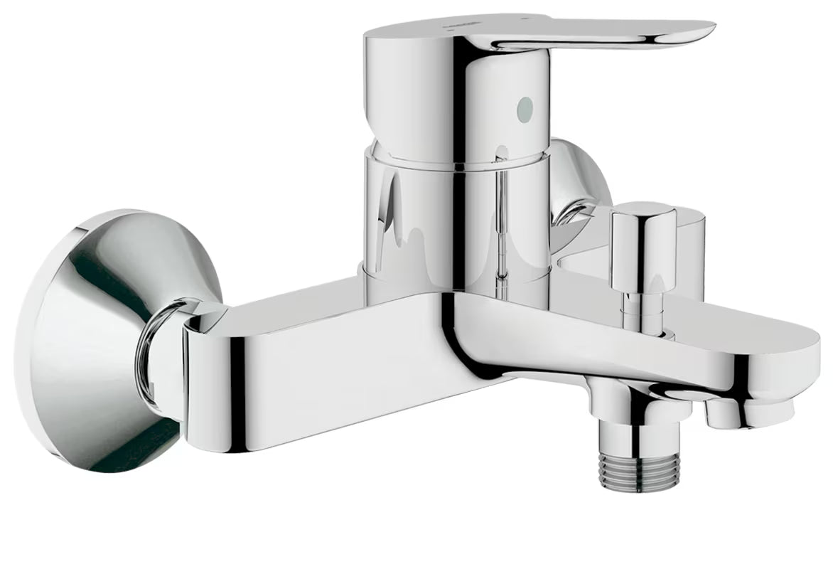 Grohe Project jednouchwytowa ścienna bateria wannowa w wykończeniu chrom z przełącznikiem wanna/prysznic