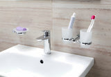 Chromowana jednouchwytowa bateria umywalkowa Grohe bauedge z korkiem klik-klak