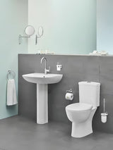 Chromowana bateria umywalkowa Grohe Project z dźwignią i korkiem