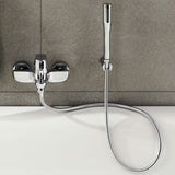 Stały ścienny uchwyt prysznicowy Grohe Rainshower w chromie z rozetą